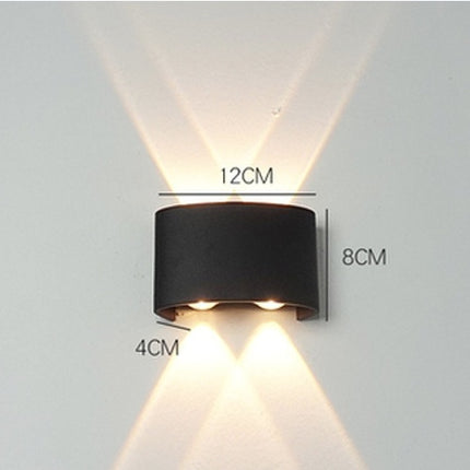 Led Wall Lamp Bedroom Bedside Lamp Garden Decoration Living Room Background Wall Lamp Waterproof Outdoor Spotlight