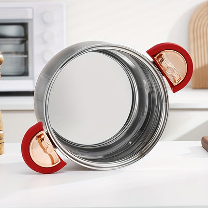 Stainless Steel Multi-Layer Soup Pot, Quick Heating  Evenly Heated