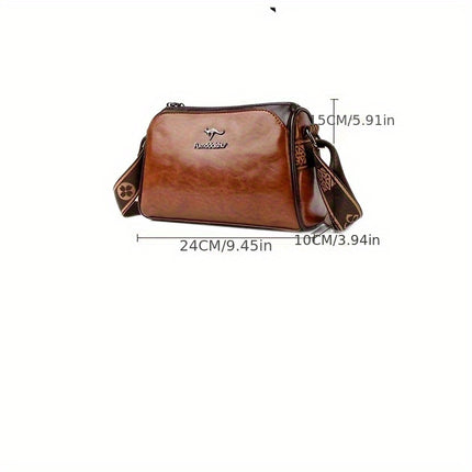 Women'S Crossbody Bag, Solid Color Pillow-Shaped Shoulder Bag with Adjustable Strap