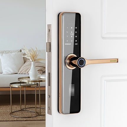 Sumus Electronic Door Handle Chip Card Best NFC Fingerprint Wireless Smart Home Office Lock