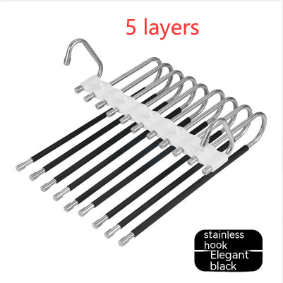 Retractable Multifunctional Stainless Steel Folding Coat Hanger