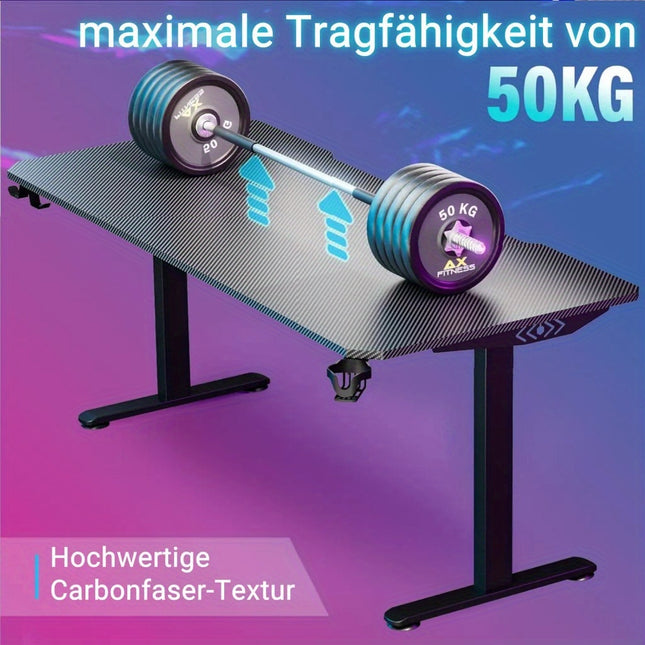 Desk, Computer Desk, Gaming Table, Esports Table, with Mouse Pad, Plastic Cup Holder