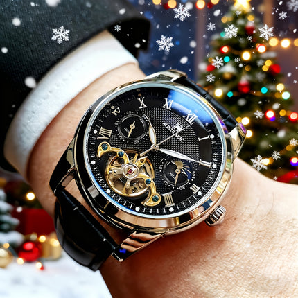 Automatic Tourbillon Mechanical Watch | High-end Luxury Fashion Hollow Business Casual Men'S Watch