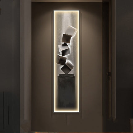 Modern Minimalist Entrance Luminous Mural
