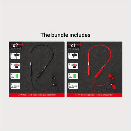 Wireless Headphones Hi-Fi Stereo Sound Sport Wireless Earphones Comfortable Wearing