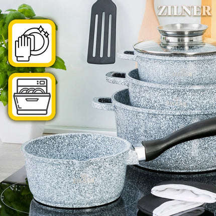 Kitchen Cookware Set 9-Piece  Cooking Pot Set