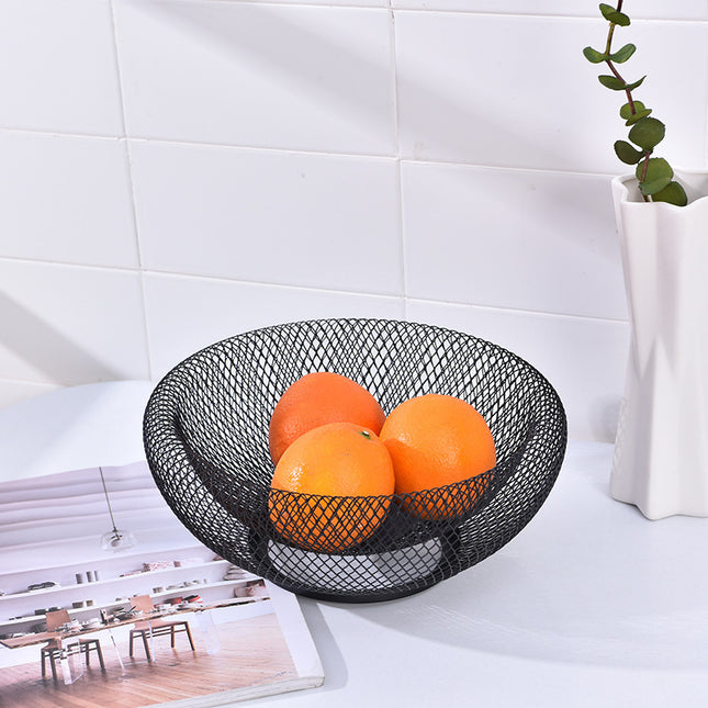 Iron Fruit Basket Simple Hollow Fruit Creative Basket