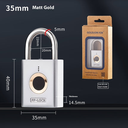 Electric Home Technology Intelligent Waterproof Fingerprint Padlock
