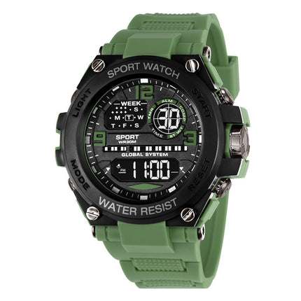 Good-looking Simple Electronic Watch Student Outdoor Sports Timing Luminous