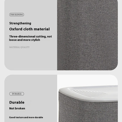 Fabric Bathroom With Lid Dirty Laundry Toys Sundries Storage Laundry Basket