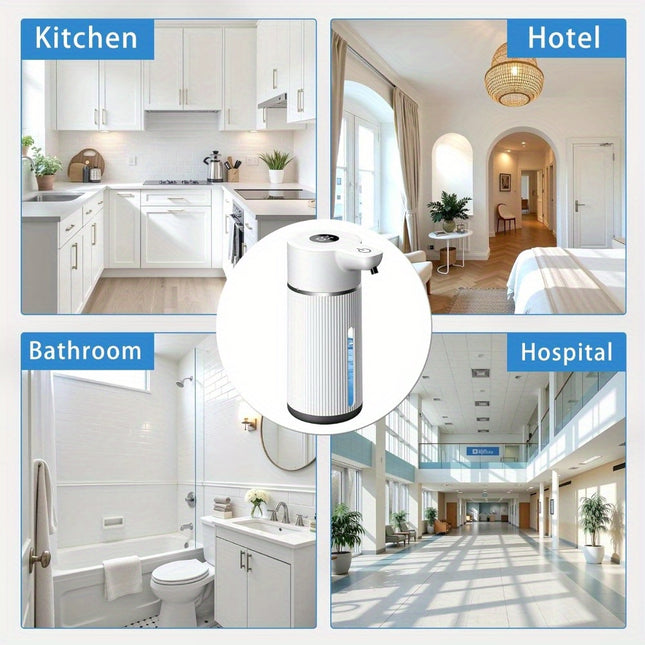 A 420Ml Wall-Mounted Automatic Soap Dispenser with IPX5 Design, Battery, USB Charging, Available