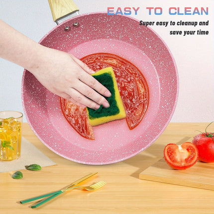 Pots and Pans Set, 8 Pieces Non Stick Cookware Set,