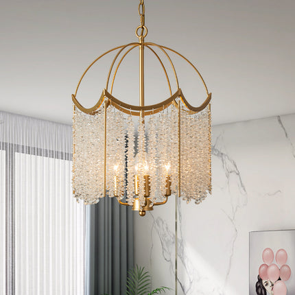 American Crystal Chandelier French Entry Lux