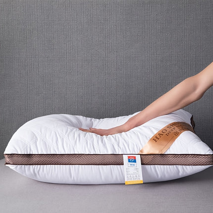 1-Core Hotel Set - Modern Bed Pillows Suitable for Adults & Students, Machine-Washable Soft Non-Deforming Comforter-Filler, - Home & Dorm Use, Fiber Bedding (No)