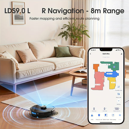 Lubluelu 2025 Newest SL60Ultra Robot Vacuum 4500Pa, 3in 1 Robot Vacuum Cleaner And Mop
