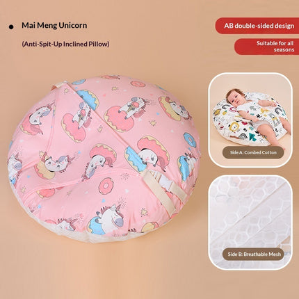 Creative Cartoon Printed Baby Anti-spit-up Inclined Pillow
