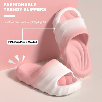 3 pcs set Slippers for Men, Summer Outdoor Wear, Thick-Soled Indoor Home