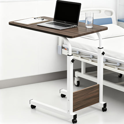 8 Colors Available - Heavy-Duty Adjustable Height & Tilt Top Nursing Table with Lockable Mobile Base