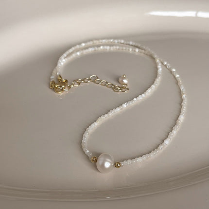 Fashion Natural Freshwater Pearl Necklace Short