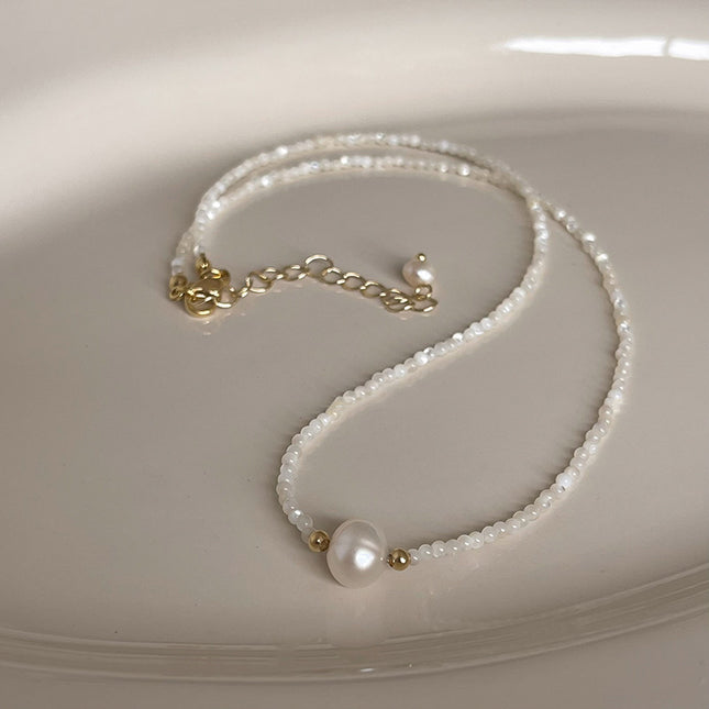 Fashion Natural Freshwater Pearl Necklace Short