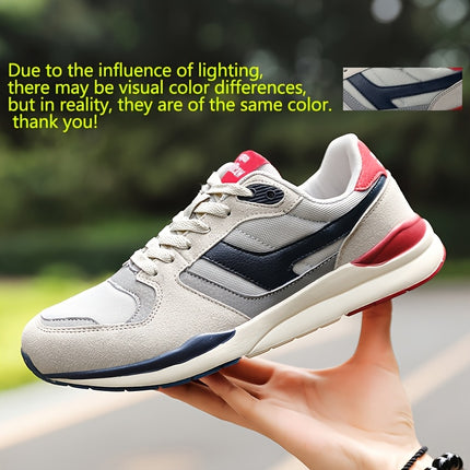 Men's Lightweight Running Shoes - Breathable Gym Sneakers with Cushioned MD/TPR Sole