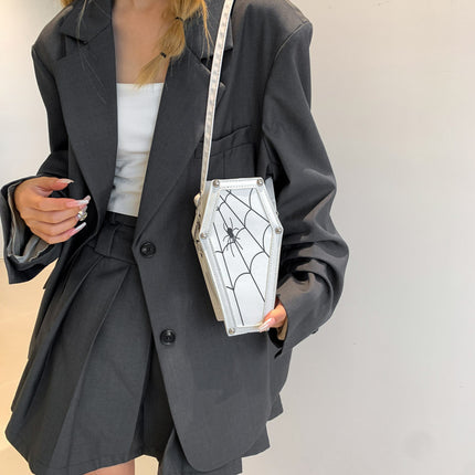 Halloween Coffin-shape Shoulder Bag Gothic
