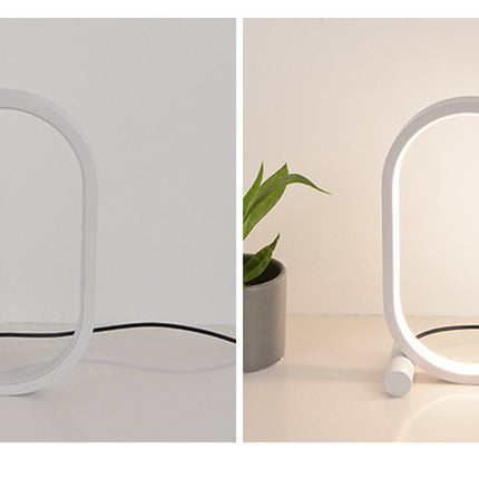 Usb Plug-In Lamp Oval Acrylic Lamp Touch Control Dimmable Modern Simple Creative Night Lamp Bedside Reading Lamp Desk Table Led