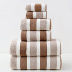 Brown Wide Stripes / 6piece set