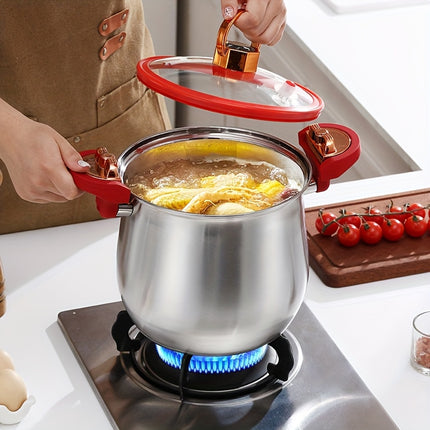 Stainless Steel Multi-Layer Soup Pot, Quick Heating  Evenly Heated