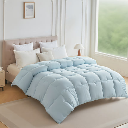 1pc Thick Quilt, Two-Tone Mesh Quilted Quilt, 400 GSM Full-Polyester Quilt, Machine Washable