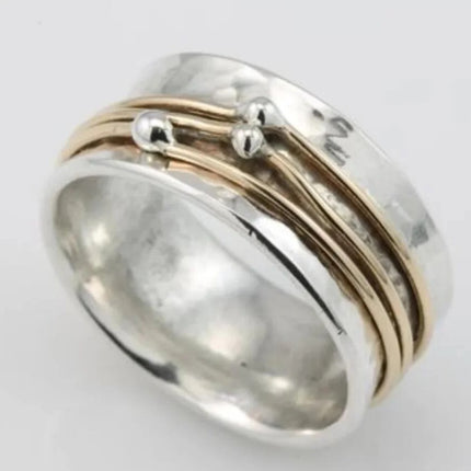 Retro Two-tone Ring
