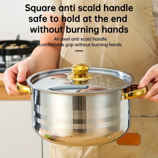 10pcs Set Of Stainless Steel Pots, Specifications Are