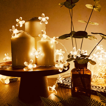 Sakura Small Colored Lights Flashing Light String Light Starry Room Bedroom Camping