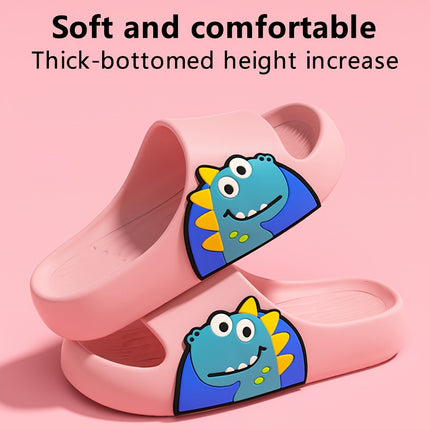 4 pcs Soft And Comfortable Cartoon Character Slippers for Kids Thick-Soled Casual Skate Shoes,