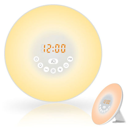 Sunrise Wake-up Light Clock Alarm Clock Wake-up Light Simulation Sunlight Wake-up Light LED Small Night Lamp Bedside Lamp