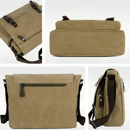 High-Quality, Durable, And Vintage Canvas Shoulder Bag, a Stylish Crossbody Bag for Men