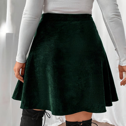 Elegant And Versatile Corduroy Buttoned Skirt for Women, Model DJ0616021.