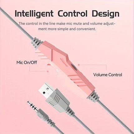 Detachable & Surround Sound - Fashionable Cute Design for Girls - Perfect Mini Size Game Headset