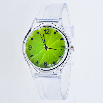 Korean Fashion And Beautiful Color Jelly Student Casual Watch