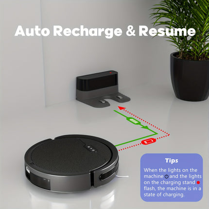 Robot Vacuum Cleaner, 4000pa Max Power Suction, Regular Cleaning, Auto Charging,