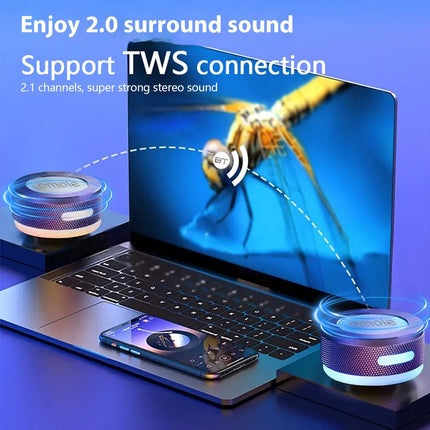 LED Light Portable Surface Adsorption Speaker