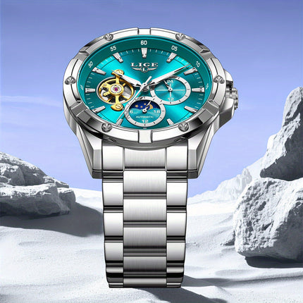 Luxury Stainless Steel Case, Luminous Hands, Date &