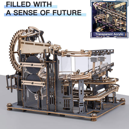 Marble Run to Build, 294-Pie Wooden