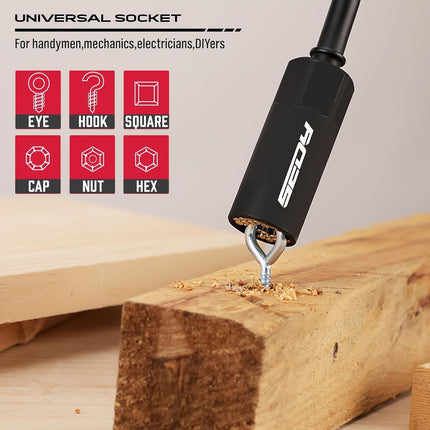 80pcs Premium Magnetic Impact Nut Driver Set Metric & SAE with Socket Adapters, Bit Holder,