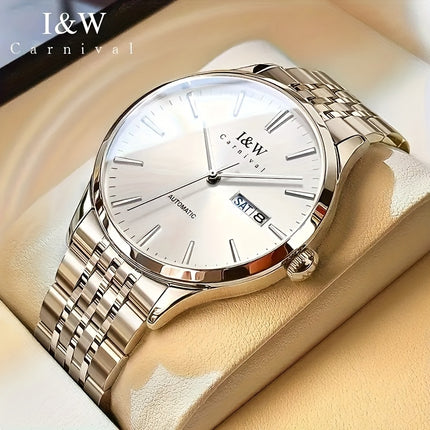 Luxury Automatic Self-Winding Mechanical Watch, Ultra-Thin Men's Waterproof Timepiece