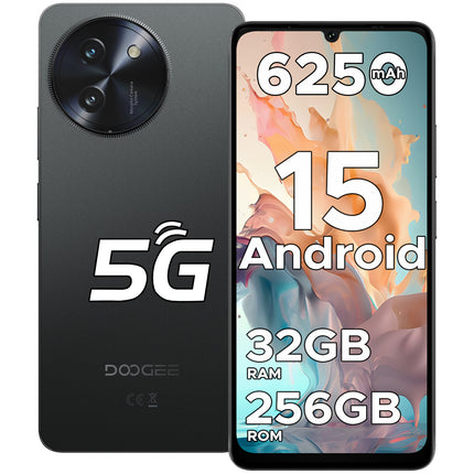 DOOGEE Note59 Pro Unlocked 5G Mobile, 6.75" HD+ 120Hz Smartphone, 32GB RAM+256GB ROM Android