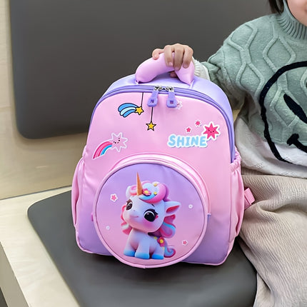 Girls' Cute Unicorn Backpack Suitable for Preschool, Kindergarten