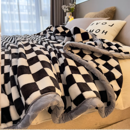 Extra Large Thickened Raschel Blanket | Double Layer Four Season Soft Throw Blanket, Machine Washable