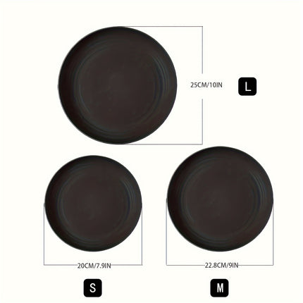 Set of 6 Plastic Plates That Are Durable And Resistant to Breakage, Suitable for Home Use As Dinner Plates