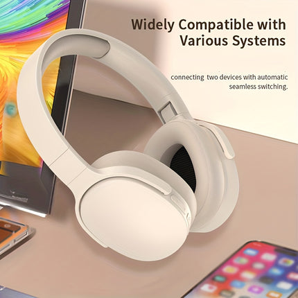 Wireless Stereo Headphones - 5.3 Wireless Chip, Long Battery Life, E-sports Gaming,